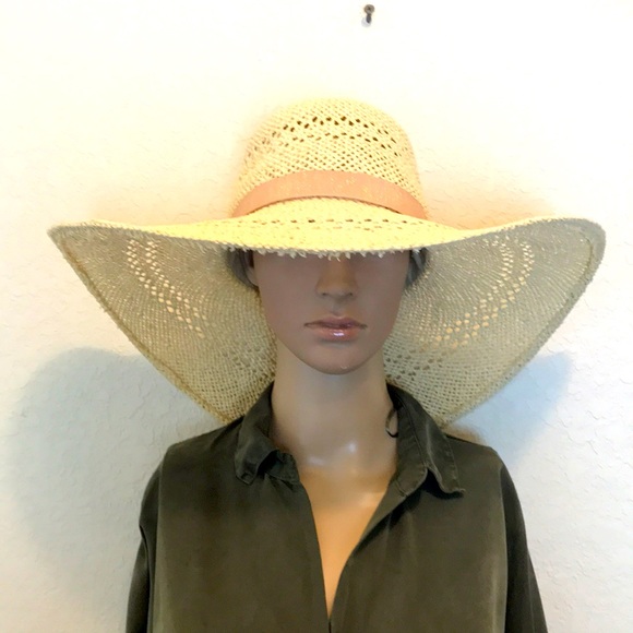 Woven Paper Sun Hat OSFM - Picture 1 of 5